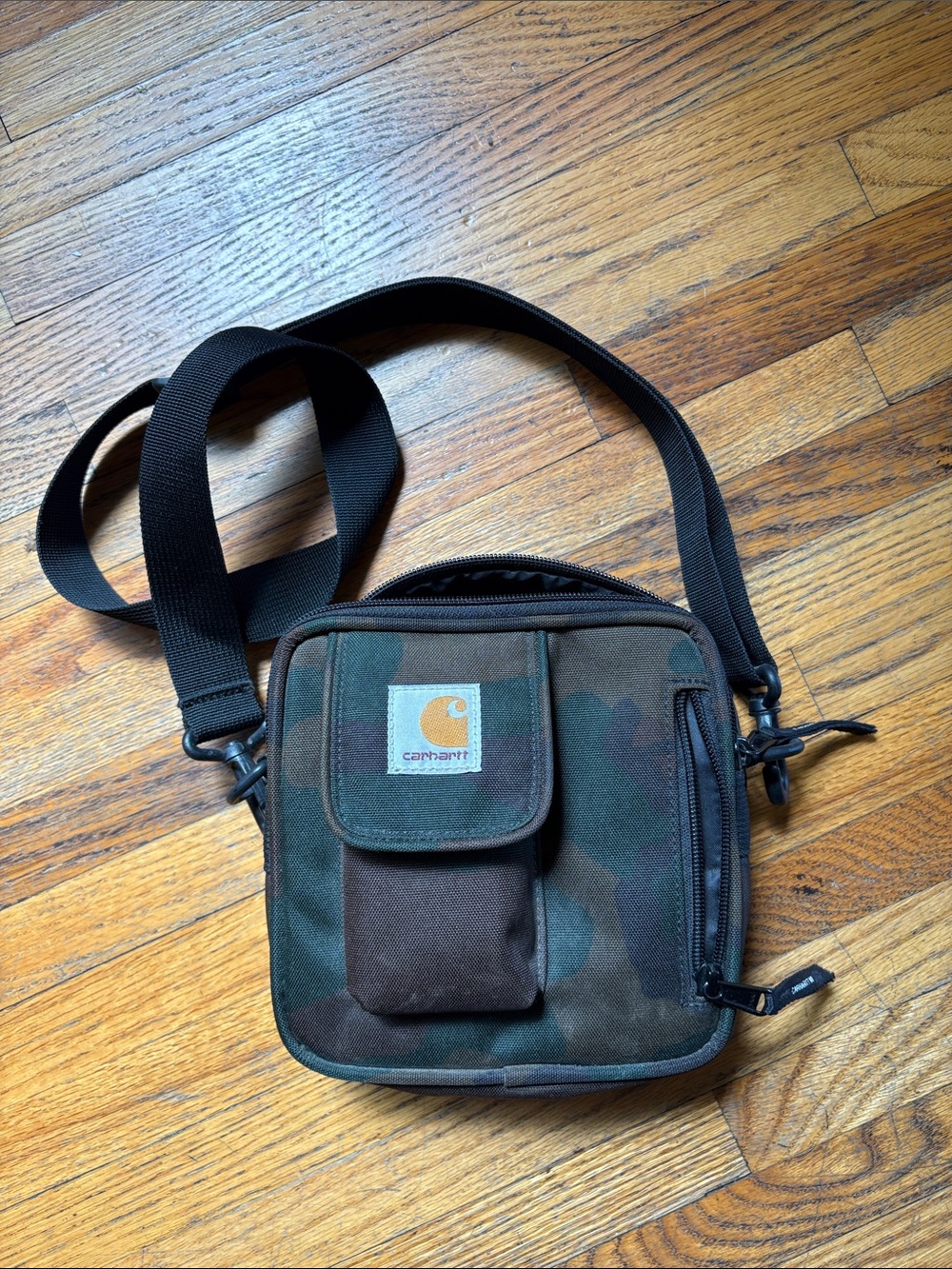 Carhartt Camouflage Crossbody Messenger Bag - Brown & Green